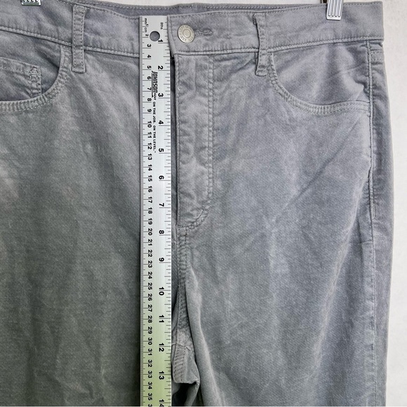 Ann Taylor LOFT size 12 Skinny Leg SOFT FINE CORDUROY grey - Picture 3 of 6